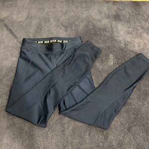 NIKE Dri-fit Navy Blue Leggings